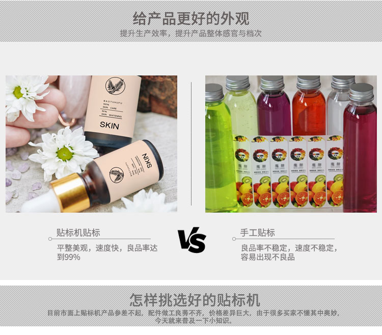 全自動臺式圓瓶定位貼標(biāo)機(jī)